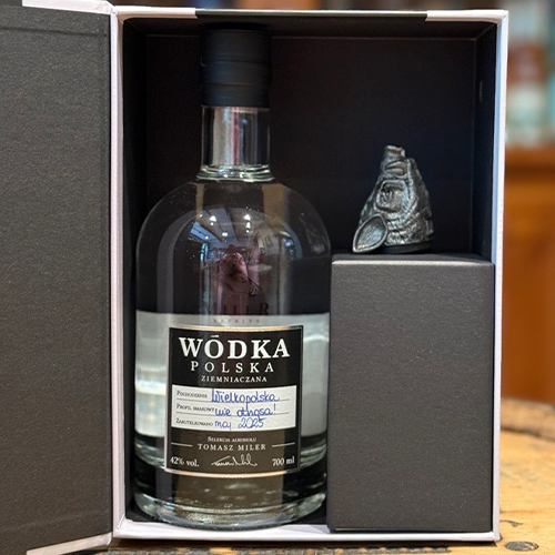 Zestaw: wódka ziemniaczana 42% z nalewakiem | 0,7L | MILER Spirits