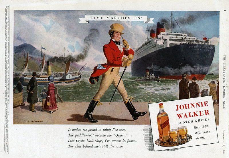 Johnnie Walker - reklama powojenna